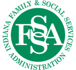Circular green seal with stylized FSA monogram at the center and text around the rim.